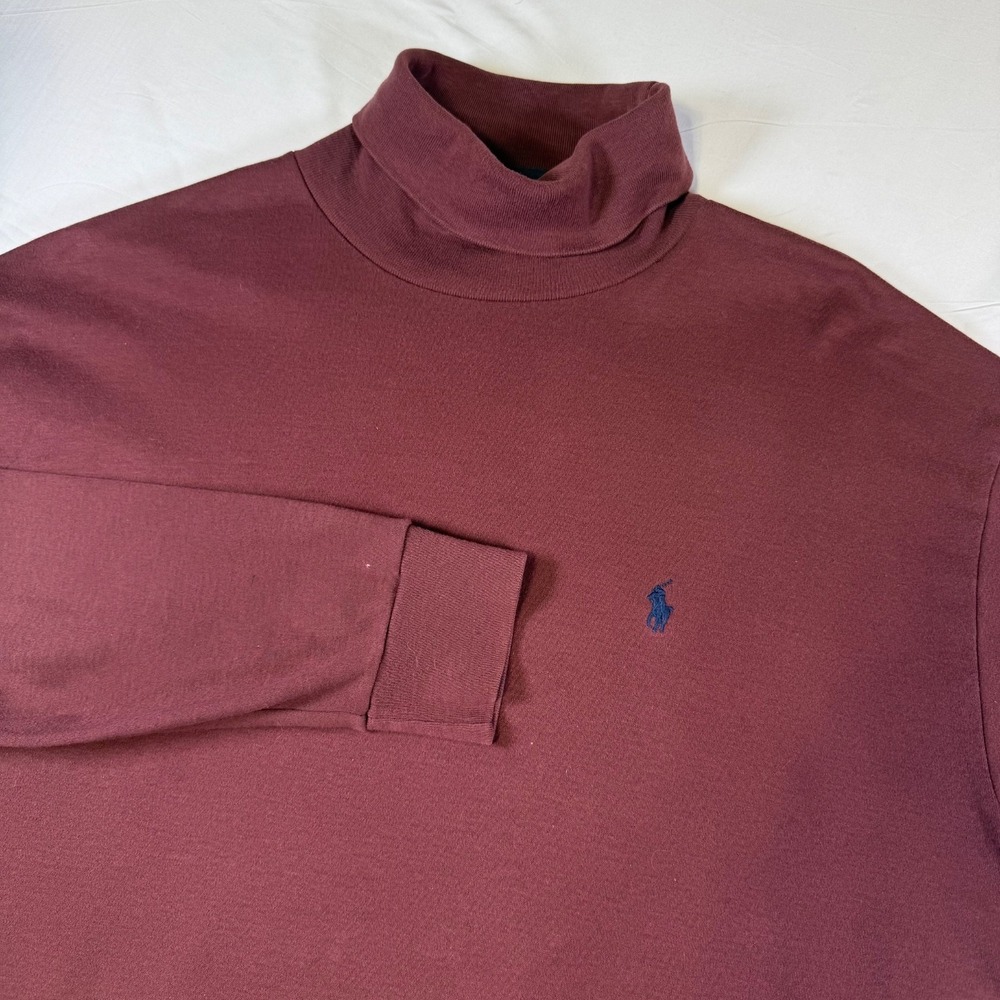 Vintage 90s Polo Ralph Lauren Shirt Mens Large Turtleneck Deadstock Made‎ In USA